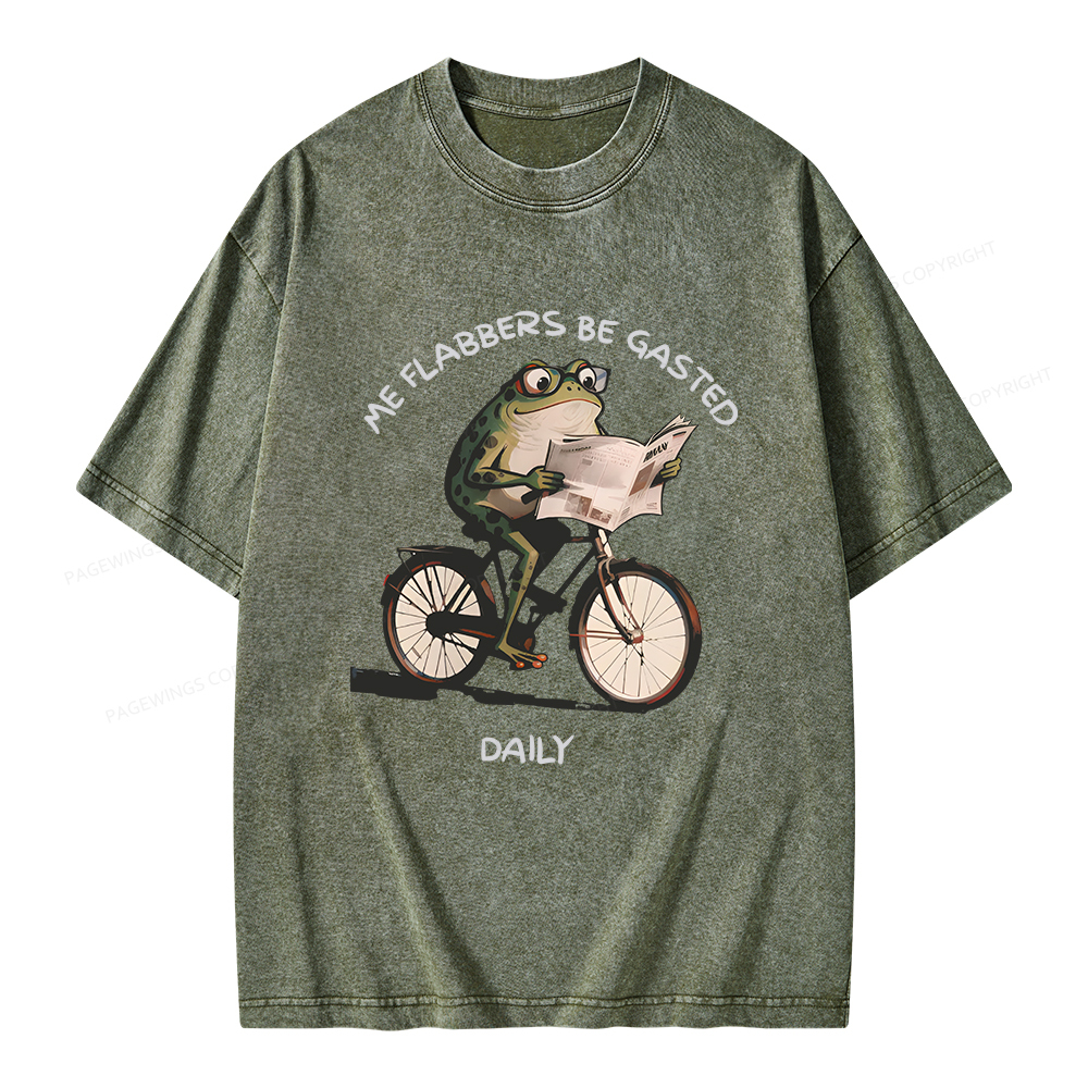 Pagewings Me Flabbers Be Gasted Daily Unisex Washed T-shirt