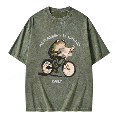 Pagewings Me Flabbers Be Gasted Daily Unisex Washed T-shirt