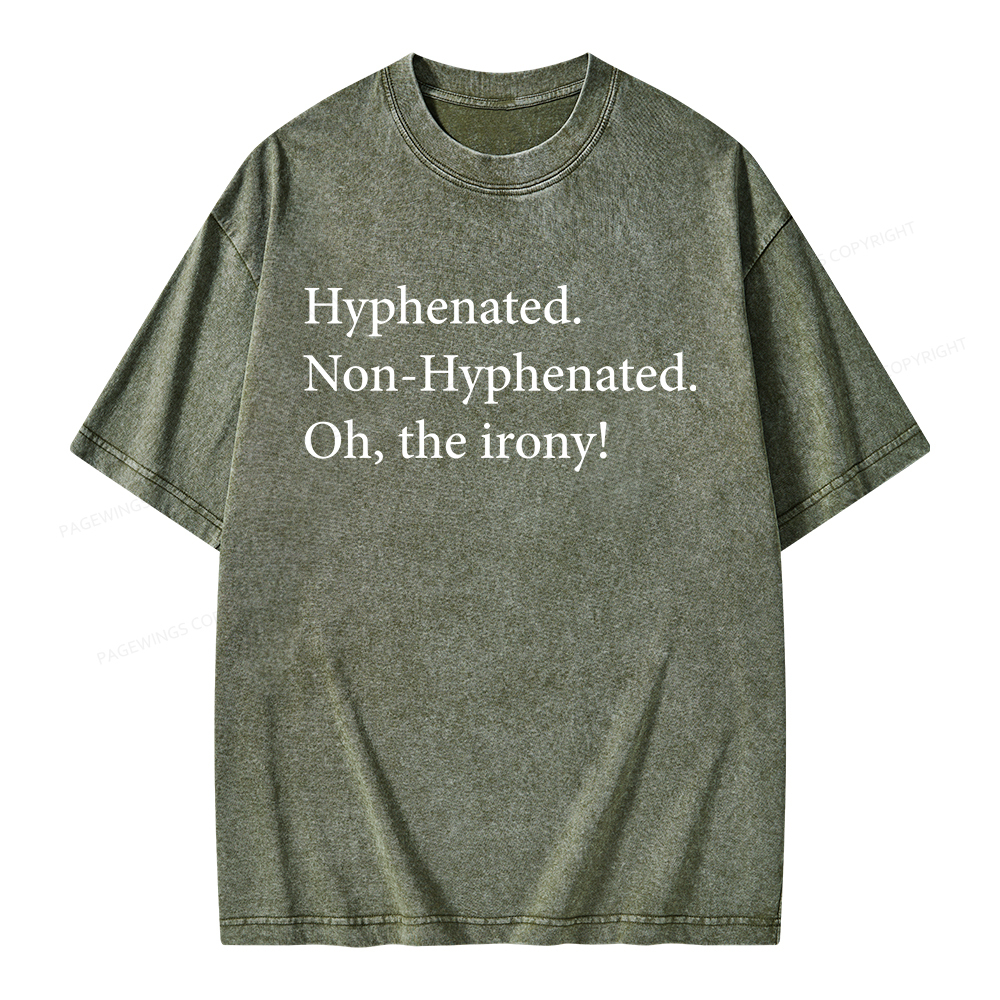 Pagewings Non Hyphenated Unisex Washed T-shirt