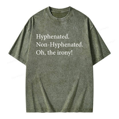 Pagewings Non Hyphenated Unisex Washed T-shirt