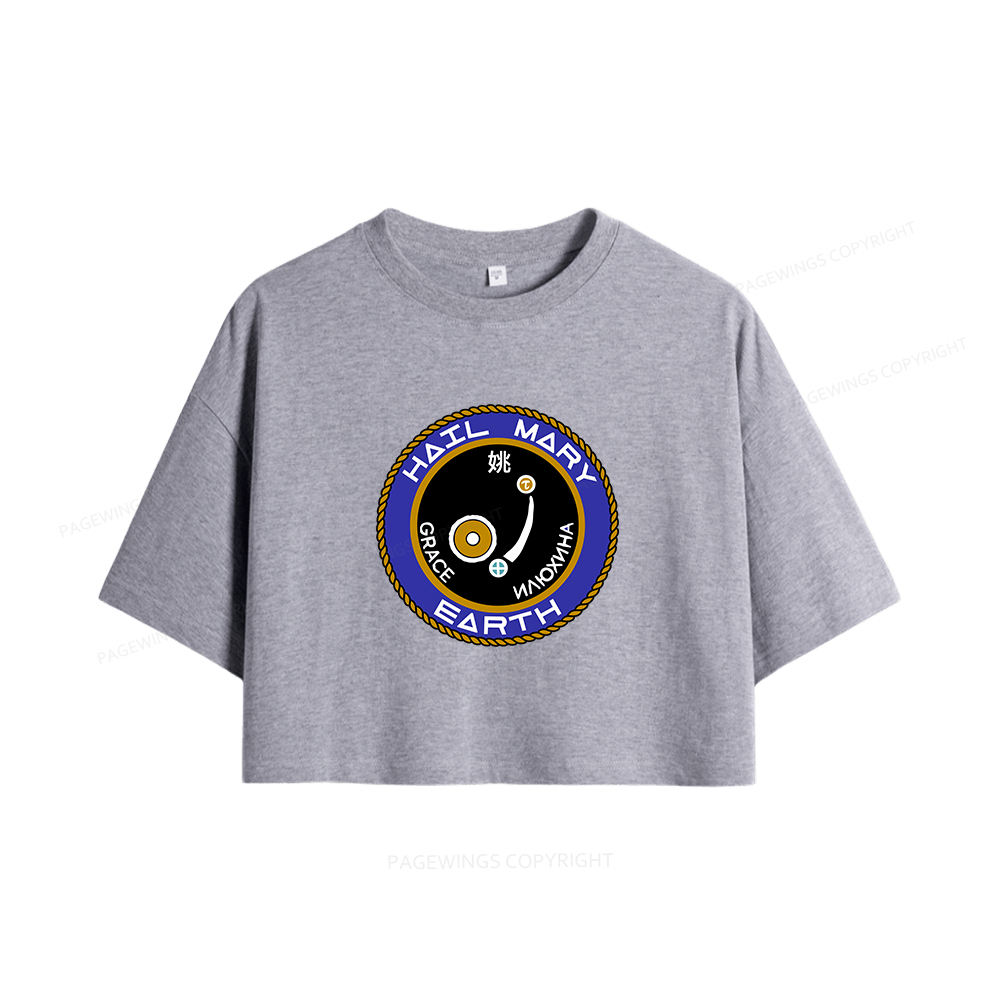 Pagewings Mission Patch Women Crop Tops
