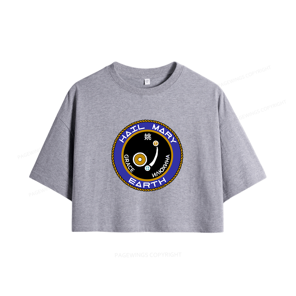 Pagewings Mission Patch Women Crop Tops