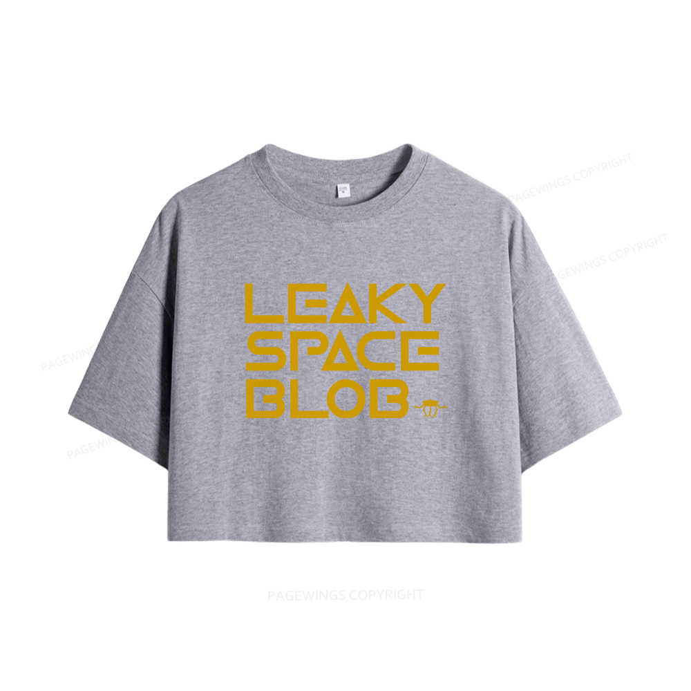Pagewings Leaky Space Blob Women Crop Tops