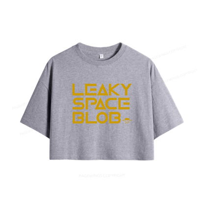 Pagewings Leaky Space Blob Women Crop Tops