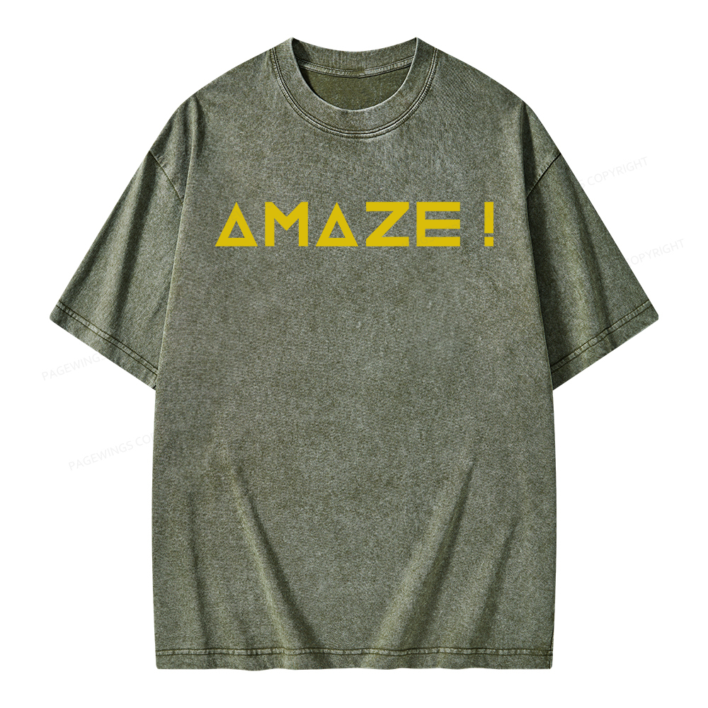 Pagewings Amaze Unisex Washed T-shirt
