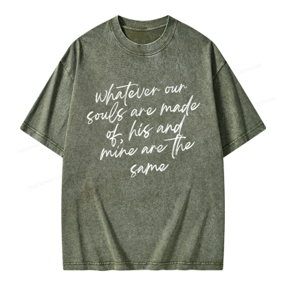 Pagewings Whatever Are Souls Are Made Of Unisex Washed T-shirt