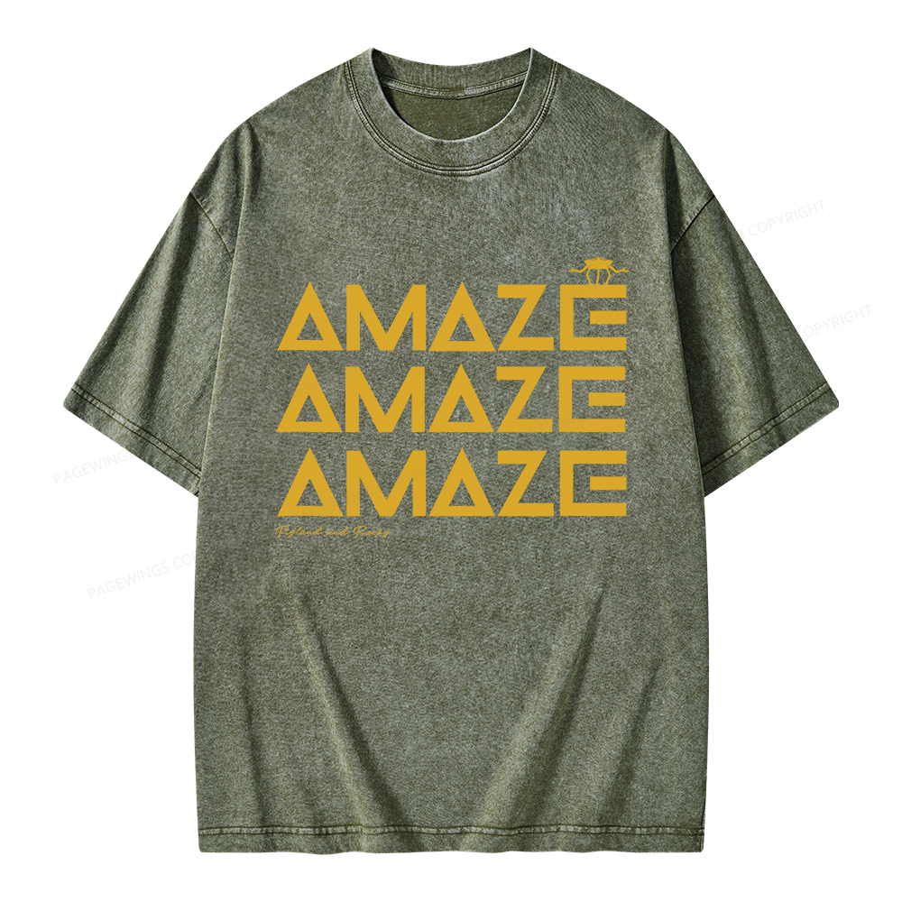 Pagewings Amaze Unisex Washed T-shirt