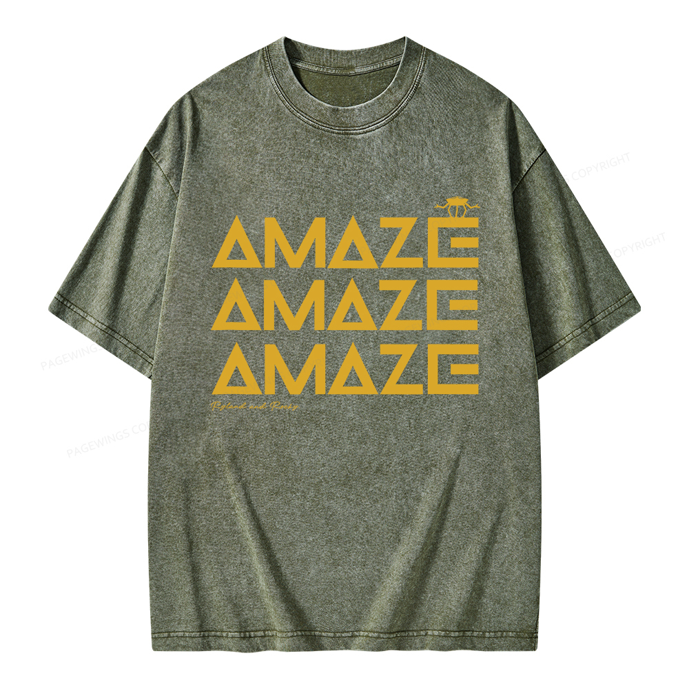 Pagewings Amaze Unisex Washed T-shirt
