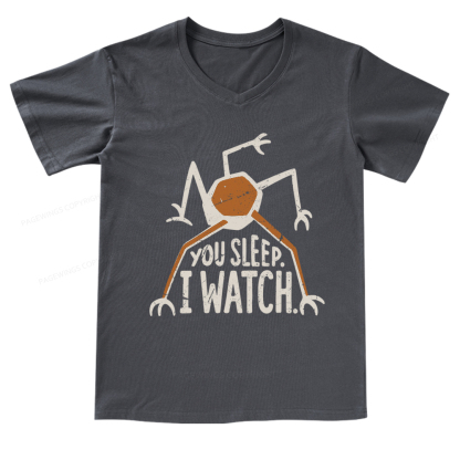 Pagewings You Sleep I Watch V-neck T-shirt