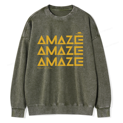 Pagewings Amaze Unisex Washed Sweatshirt
