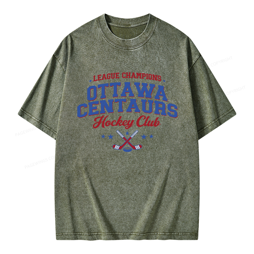 Pagewings Hockey Romance Unisex Washed T-shirt