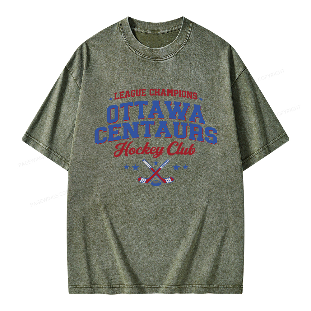 Pagewings Hockey Romance Unisex Washed T-shirt