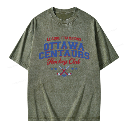 Pagewings Hockey Romance Unisex Washed T-shirt