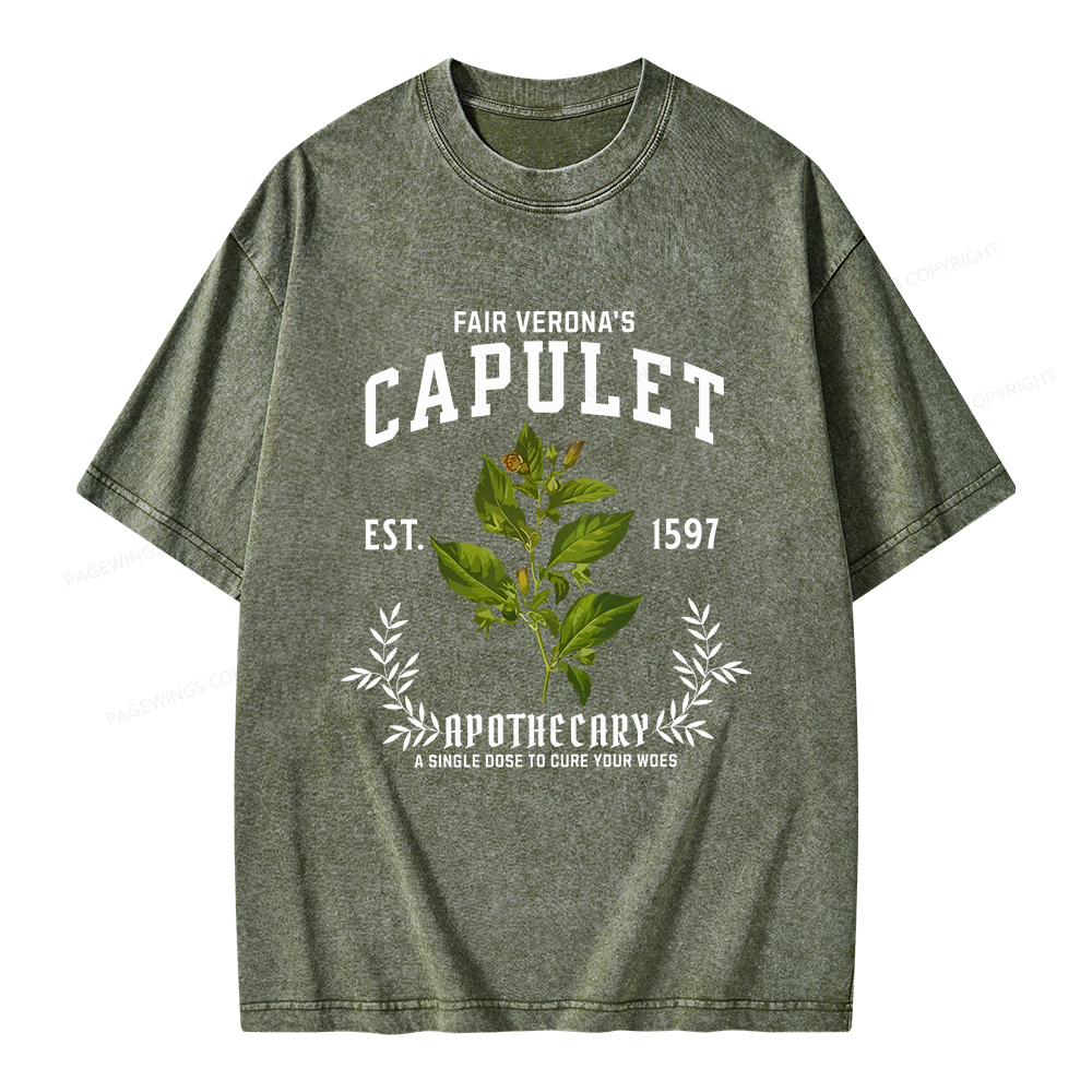 Pagewings Capulet Unisex Washed T-shirt