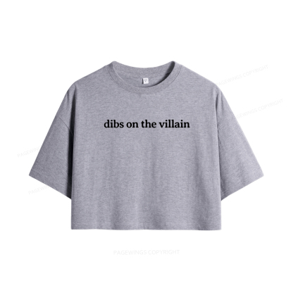 Pagewings Dibs On The Villain Women Crop Tops