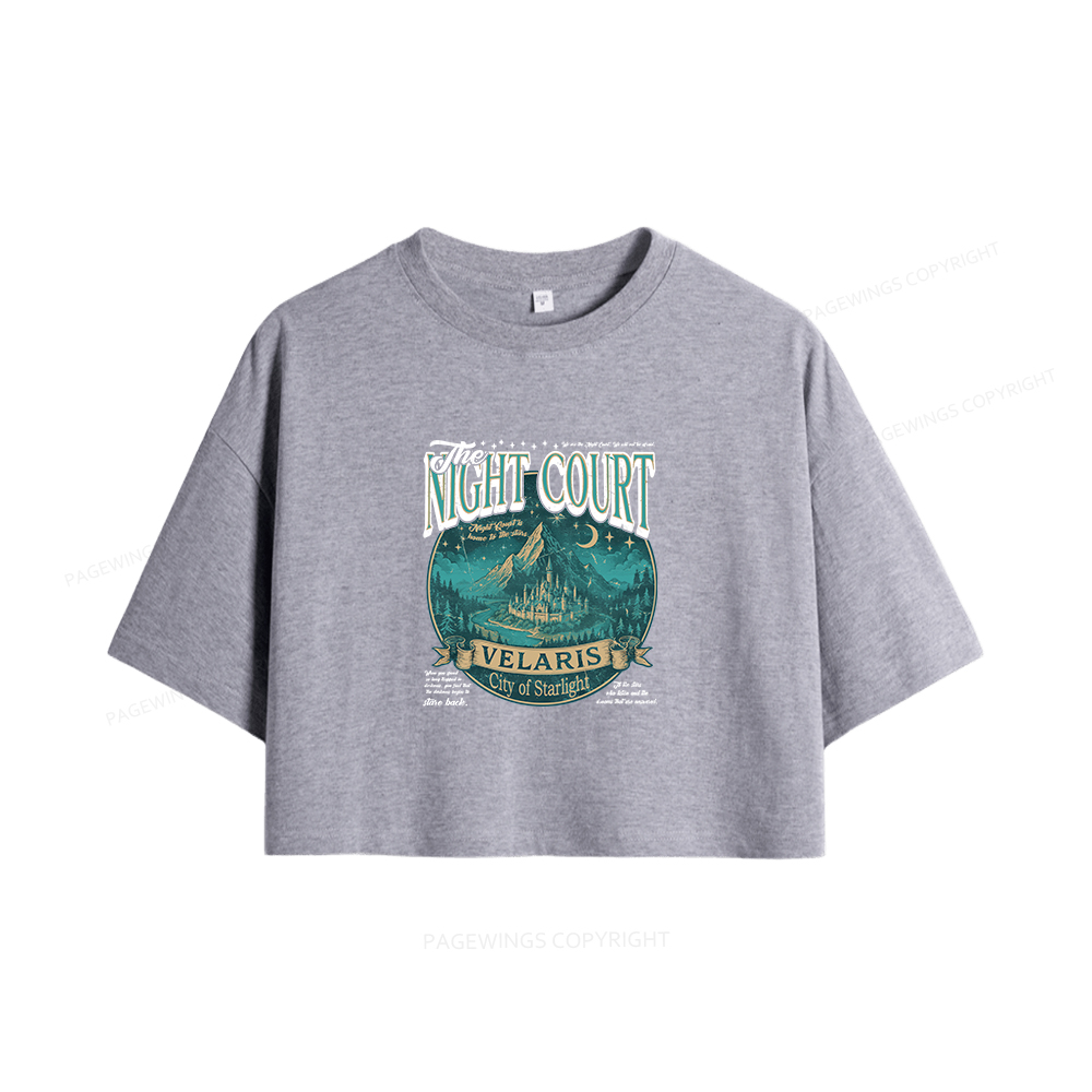 Pagewings The Night Court Women Crop Tops