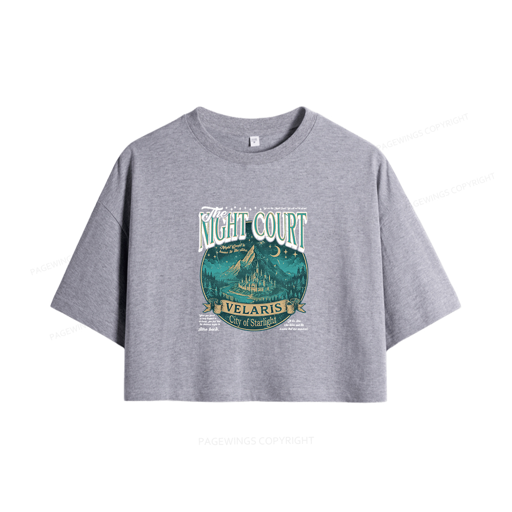 Pagewings The Night Court Women Crop Tops