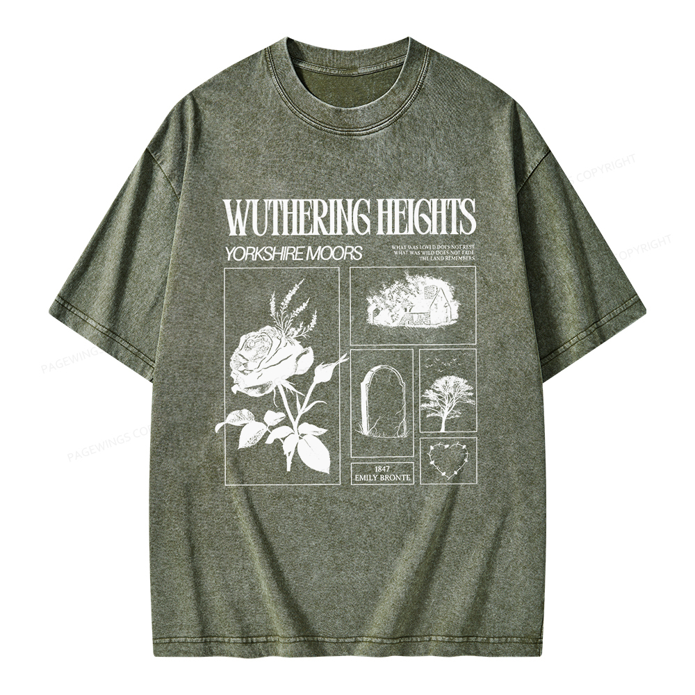 Pagewings Literary Quote Unisex Washed T-shirt