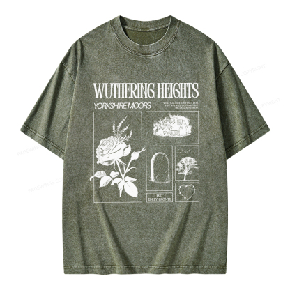 Pagewings Literary Quote Unisex Washed T-shirt