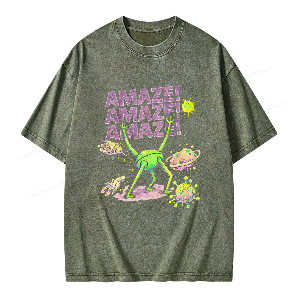 Pagewings Amaze Unisex Washed T-shirt