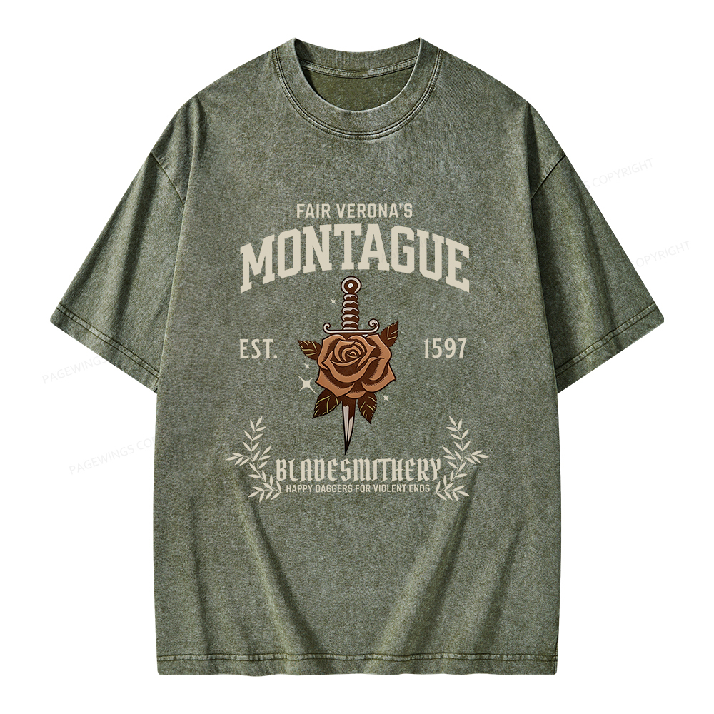 Pagewings Montague Unisex Washed T-shirt