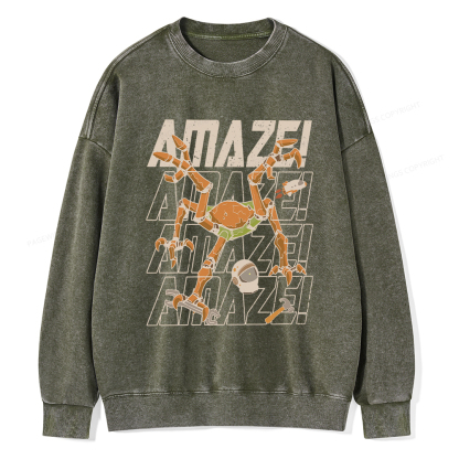 Pagewings AmazeSci Fi Reader Unisex Washed Sweatshirt