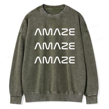 Pagewings Amaze Unisex Washed Sweatshirt