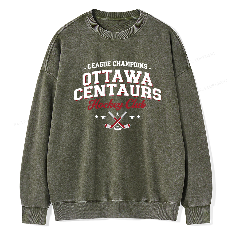 Pagewings Hockey Romance Unisex Washed Sweatshirt