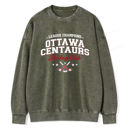Pagewings Hockey Romance Unisex Washed Sweatshirt