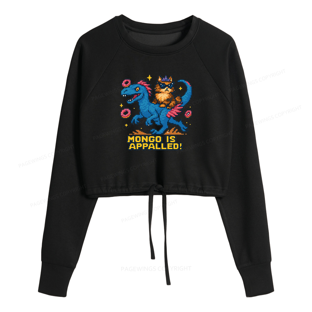 Pagewings Mongo Is Appalled Cropped Sweatshirt 