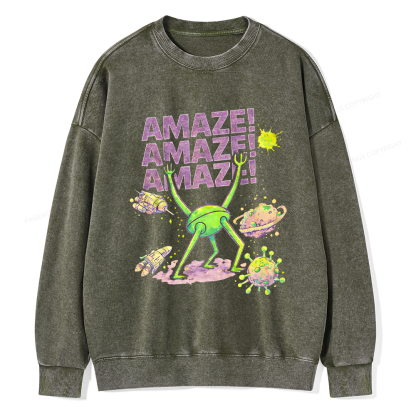 Pagewings Amaze Unisex Washed Sweatshirt