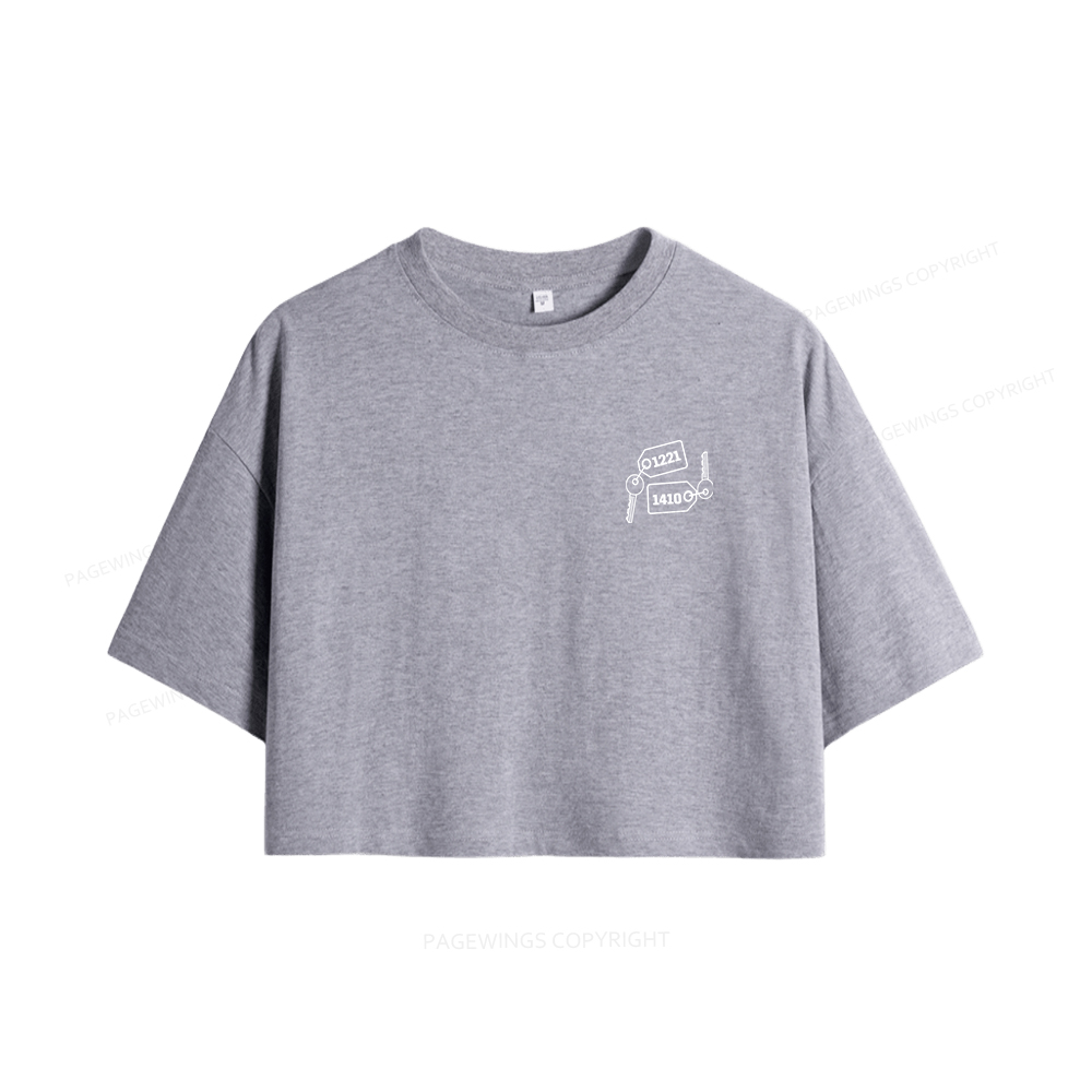 Pagewings Room Numbers Women Crop Tops