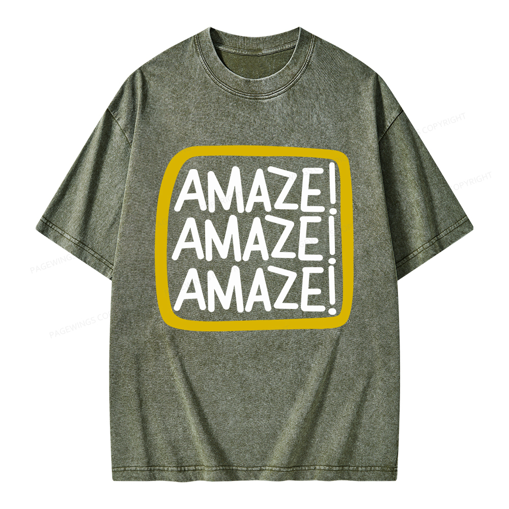 Pagewings Amaze Unisex Washed T-shirt