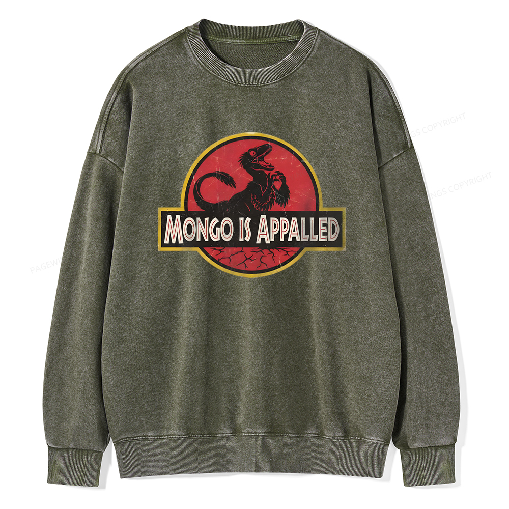 Pagewings Mongo Is Appalled Unisex Washed Sweatshirt