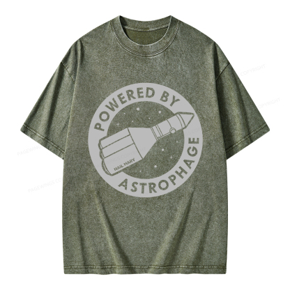 Pagewings Powered By Astrophage Unisex Washed T-shirt