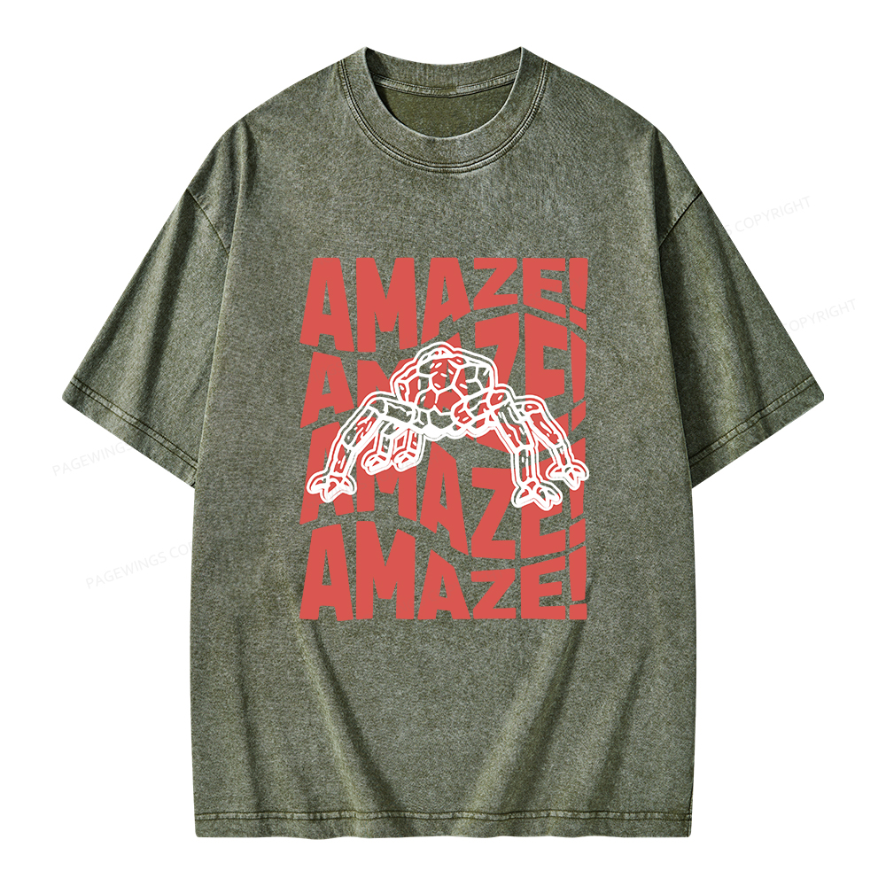 Pagewings Amaze Space Unisex Washed T-shirt