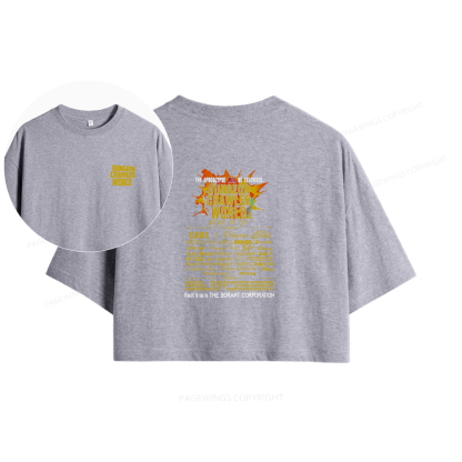 Pagewings Fuel Your Imagination With Sci-Fi World Tour Women Crop Tops