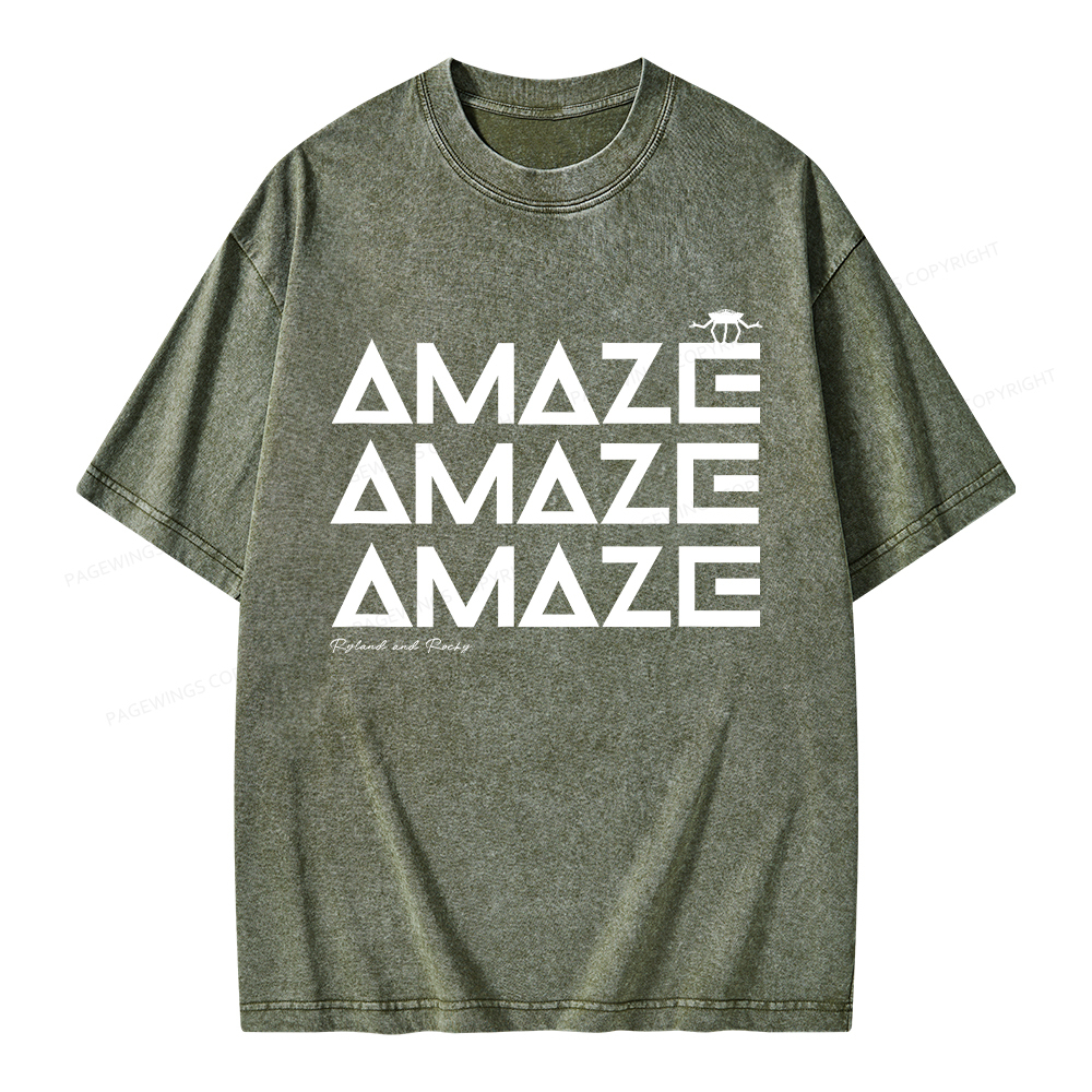 Pagewings Amaze Unisex Washed T-shirt