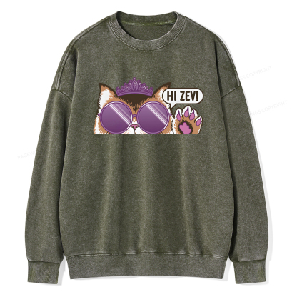 Pagewings Sci-Fi Book Lover Unisex Washed Sweatshirt