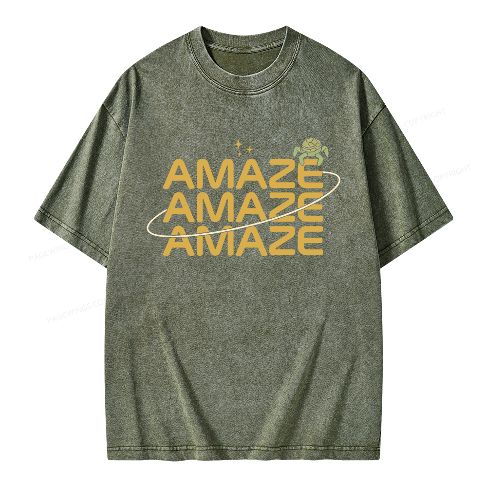 Pagewings Amaze Unisex Washed T-shirt