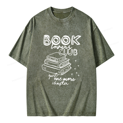 Pagewings Book Lovers Club Unisex Washed T-shirt