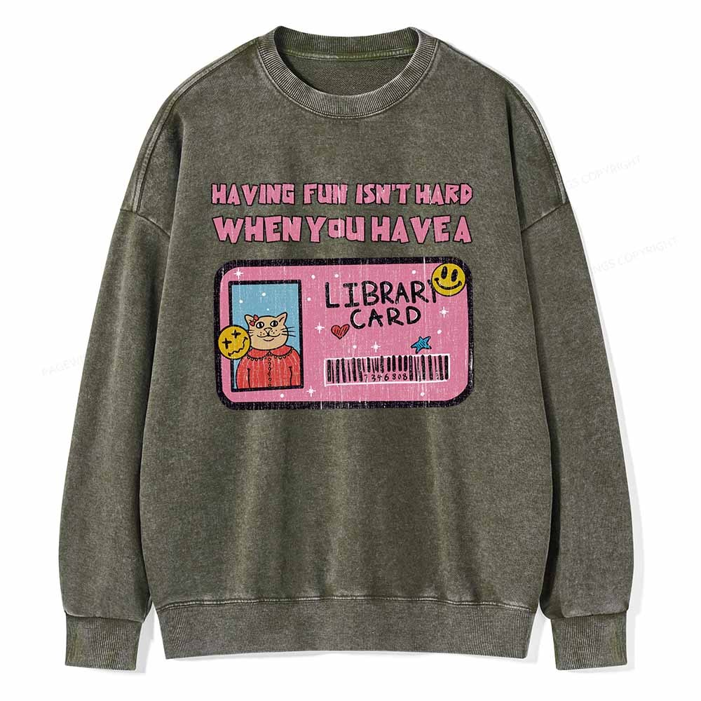 Pagewings Do You Even Read Unisex Washed Sweatshirt