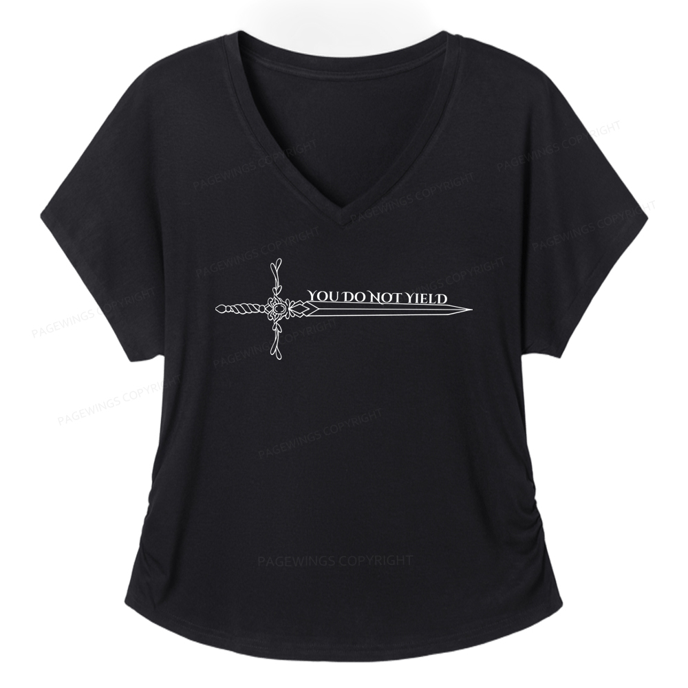 Pagewings You Do Not Yield Women's Modal V-neck T-shirt  