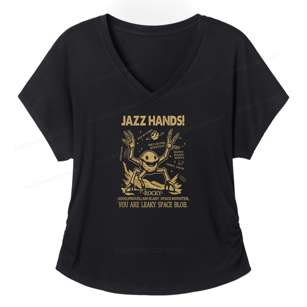 Pagewings You Sleep I Watch Women's Modal V-neck T-shirt  