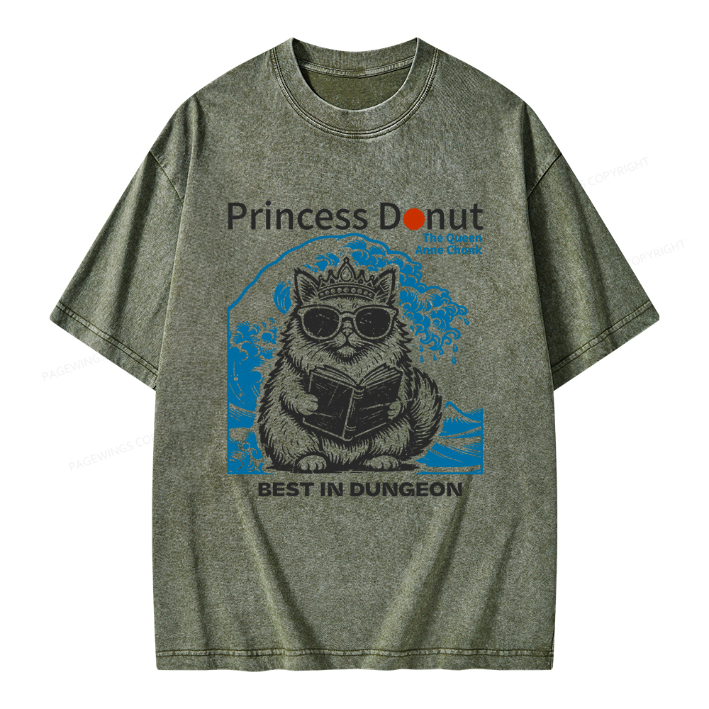 Pagewings Princess Donut Unisex Washed T-shirt