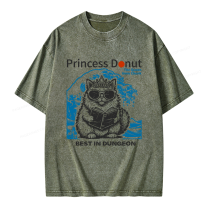 Pagewings Princess Donut Unisex Washed T-shirt