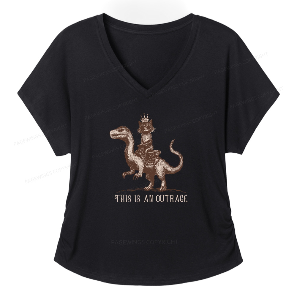 Pagewings Sci-Fi Book Lovers Soft Women's Modal V-neck T-shirt