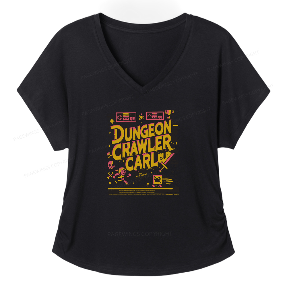 Pagewings Book New Achievement Soft Women's Modal V-neck T-shirt