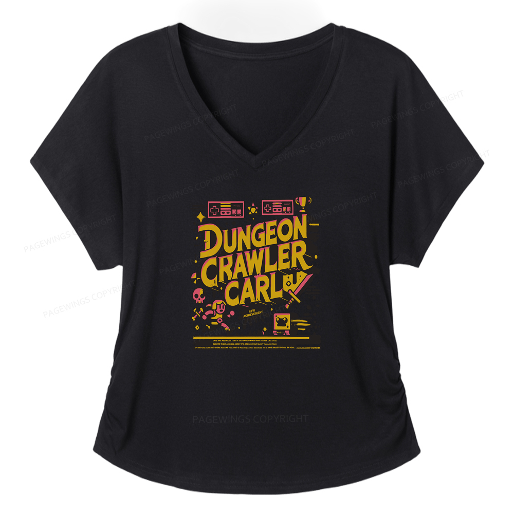 Pagewings Book New Achievement Soft Women's Modal V-neck T-shirt