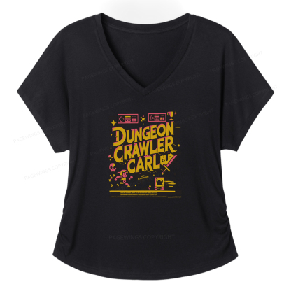 Pagewings Book New Achievement Soft Women's Modal V-neck T-shirt